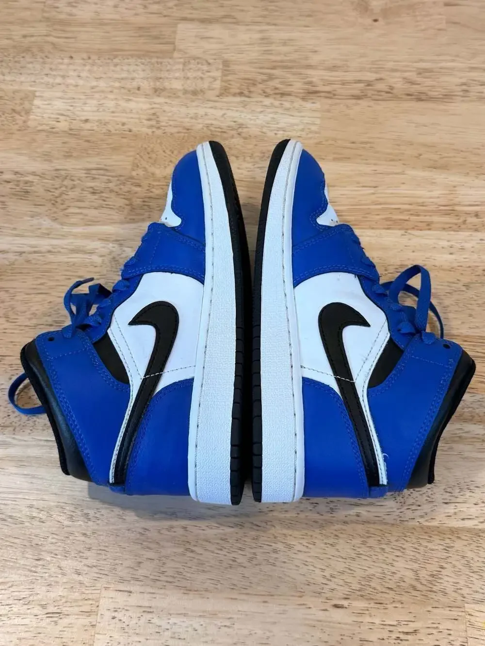 Jordan 1 Mid 'Game Royal' Shoes Kids Size 3.5Y